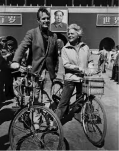 George H.W. Bush and Barbara Bush in Beijing