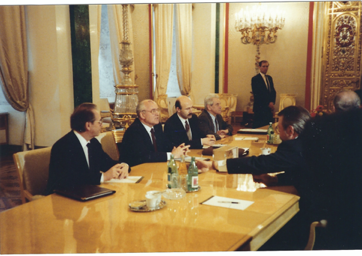 Summit meeting between Mikhail Gorbachev and George H.W. Bush, July 1991.